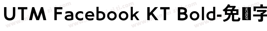 UTM Facebook KT Bold字体转换